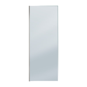 Paroi de Douche 80x200cm - Verre Trempé Fumé 8mm - Profilé Chrome - FREEDOM 2 SMOKED