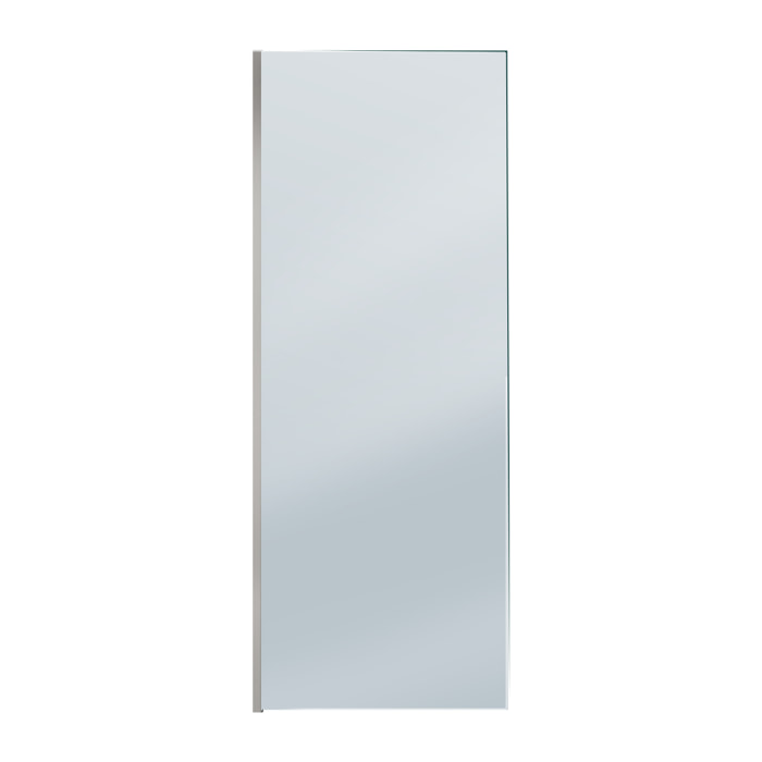 Paroi de Douche 80x200cm - Verre Trempé Fumé 8mm - Profilé Chrome - FREEDOM 2 SMOKED