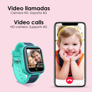 Smartwatch 4G GPS y Wifi LT21 para niños. Videollamadas, localizador y comunicación de 3 vías.