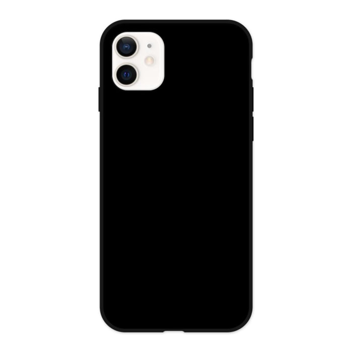 Coque iPhone 12 Mini silicone liquide Noir