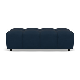 Adelaide - pouf en tissu texturé - Bleu