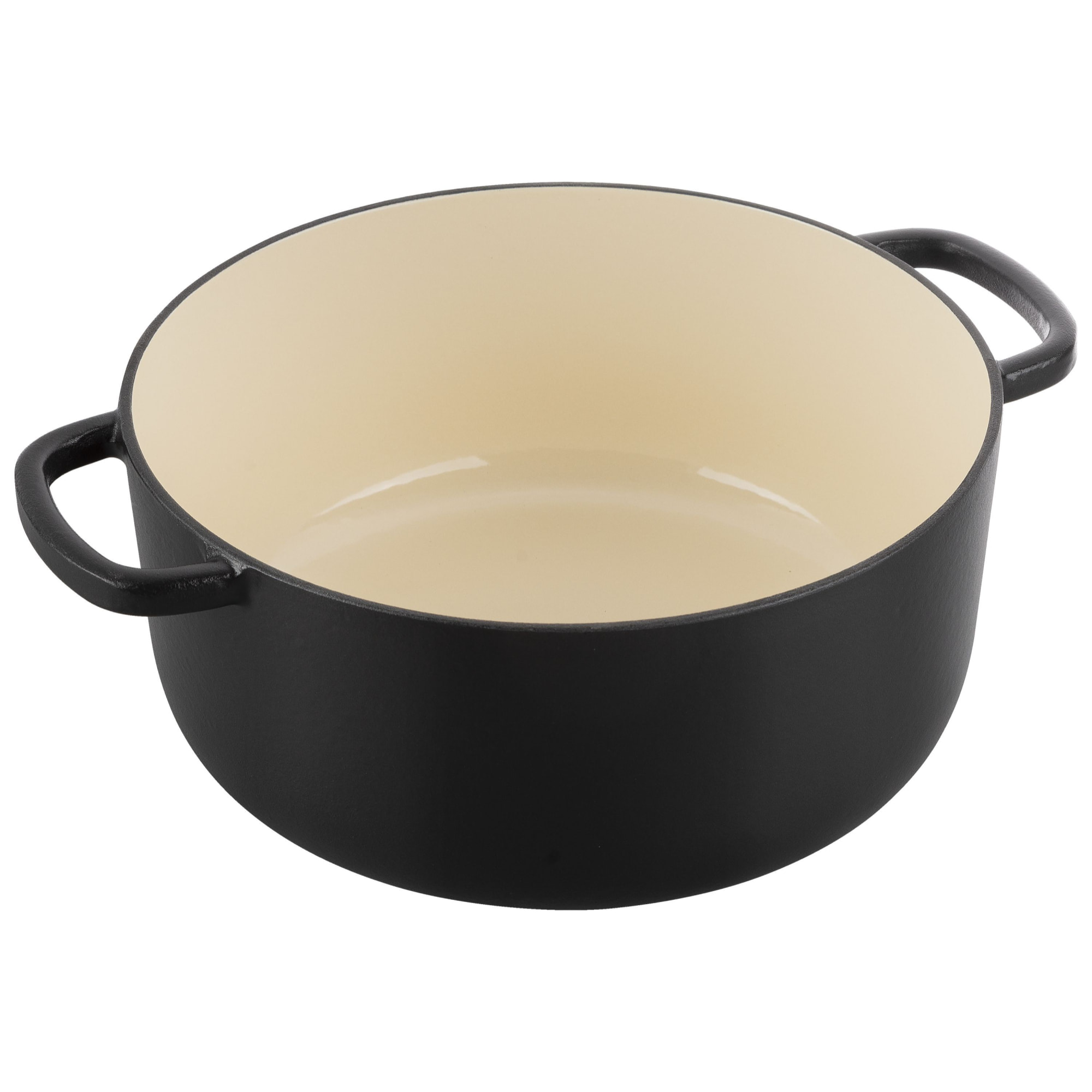 Cocotte en fonte Bellamonte, Rond(e), Noir, Fonte, 28 cm