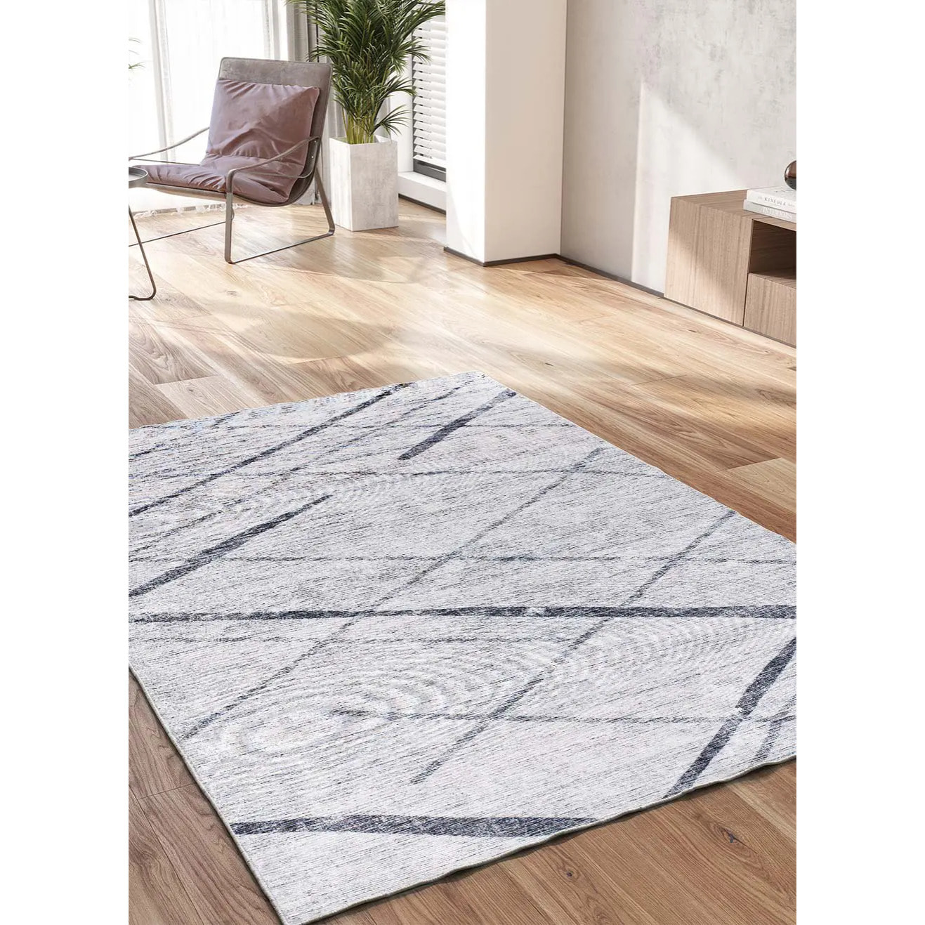 Alfombra impresa estilo étnico gris Class, varias medidas disponibles