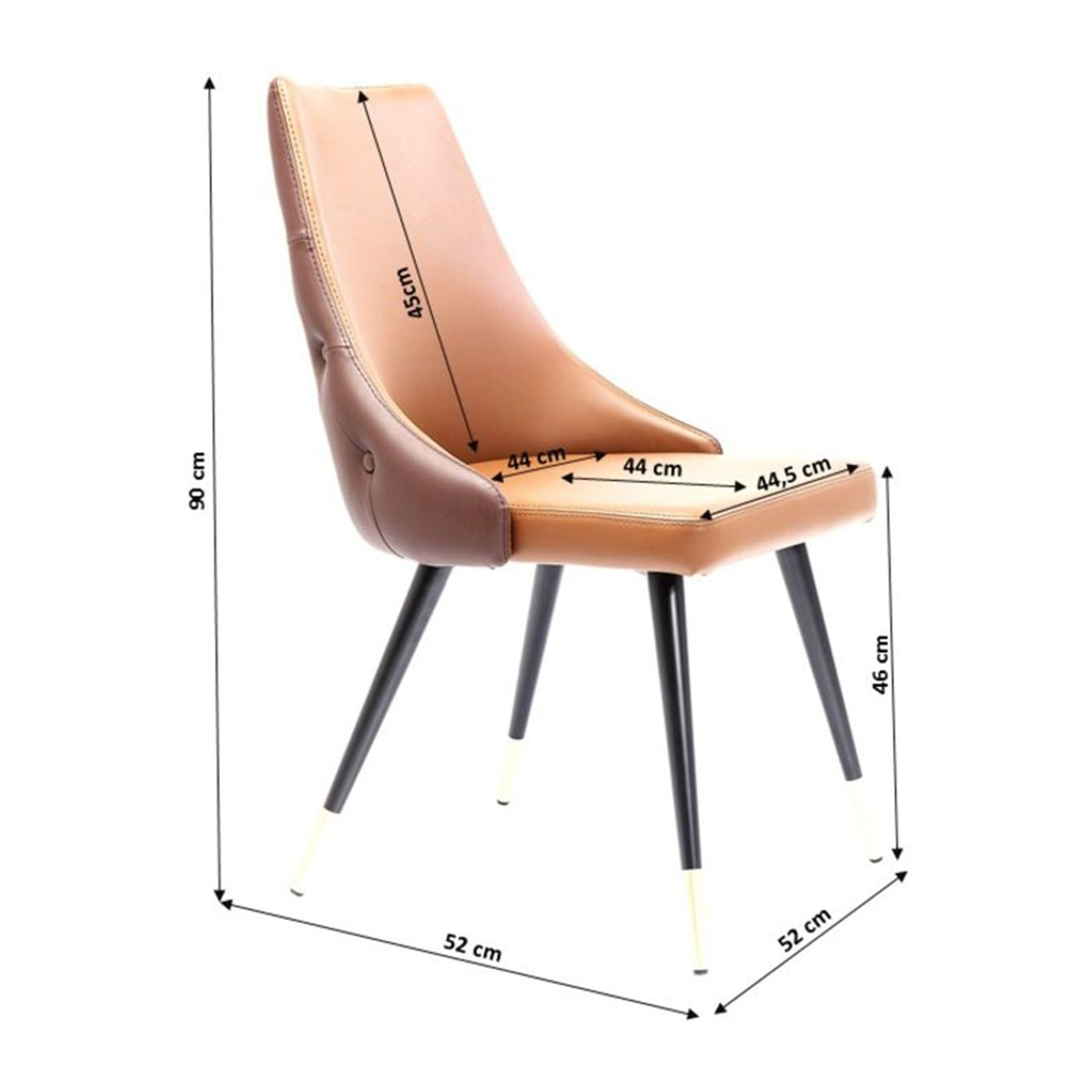 Chaise Urban Desire marron Kare Design