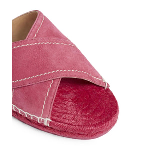 Sandalias planas cuña de 2 cm