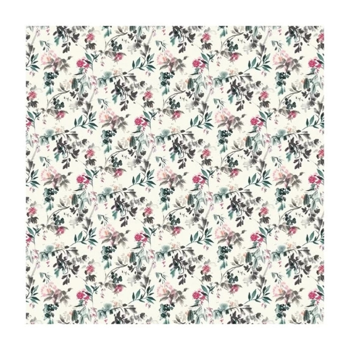 Rideau de douche Polyester JINZO 180x200cm Motif Fleuri Spirella