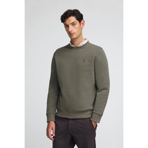 Sudadera verde militar de corte relajado con logo Rigby Go