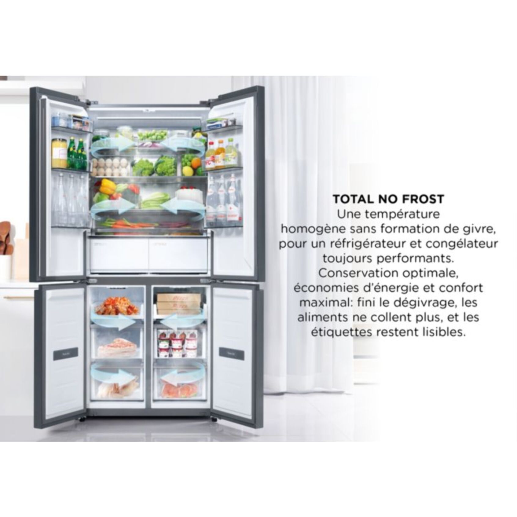 Réfrigérateur combiné TCL RP409BID0