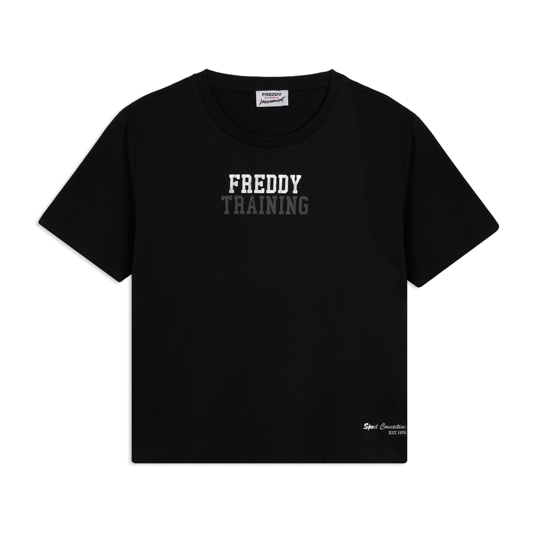 T-shirt Comfort Freddy Training con Dettagli Glitter