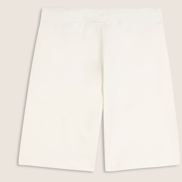 Bermuda in jersey con logo perline