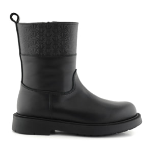 PHILIPP PLEIN Leather Low Boots Monogram