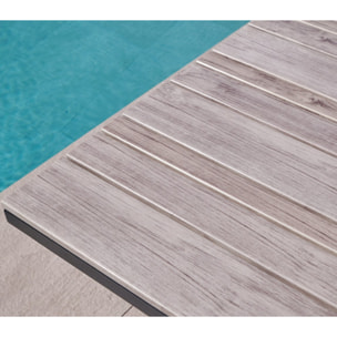 Ensemble table et chaises de jardin  - Gris Perle - CAVALAIRE