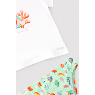 Set tessile con maglietta a maniche corte