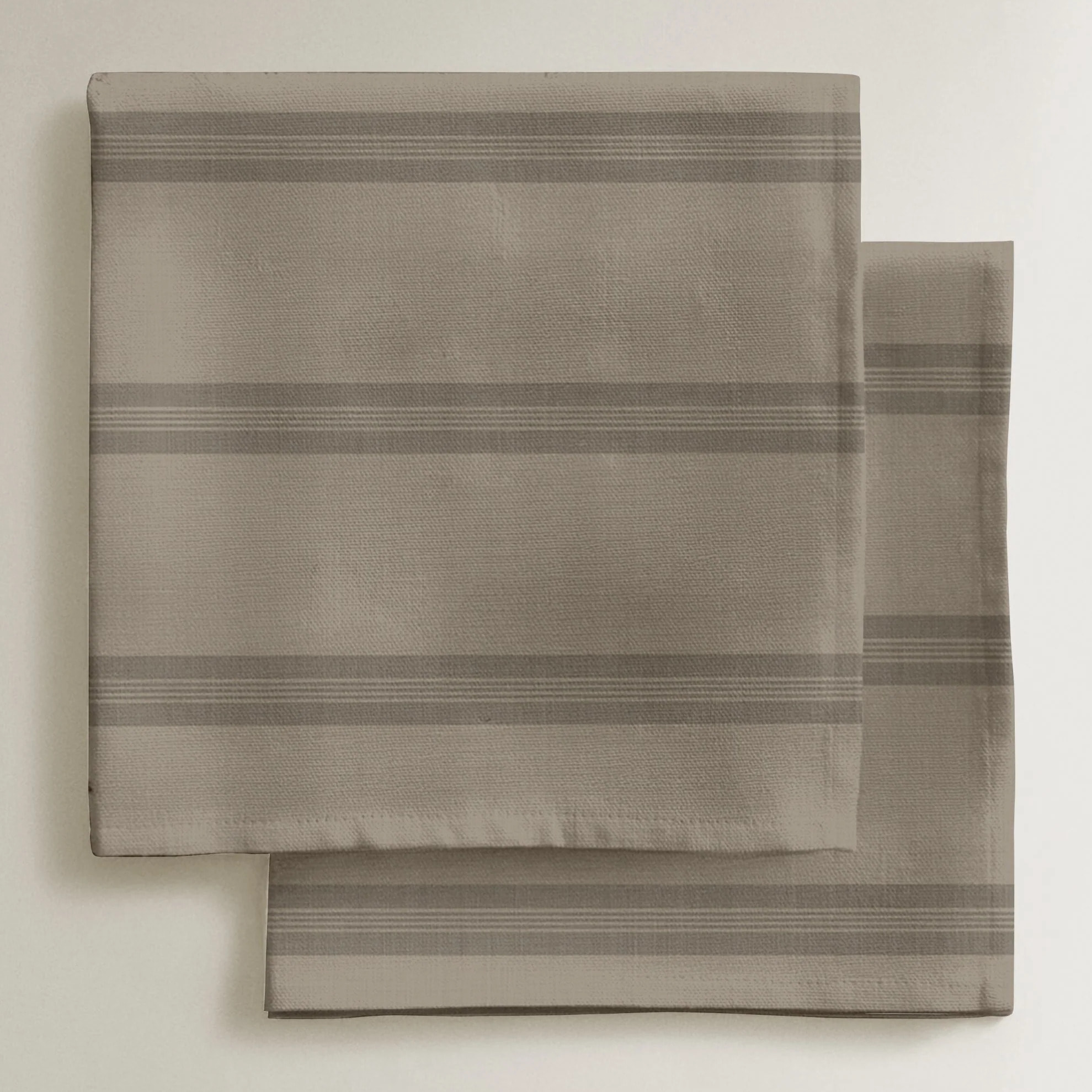 Lot de 4 serviettes Nua Marron claire