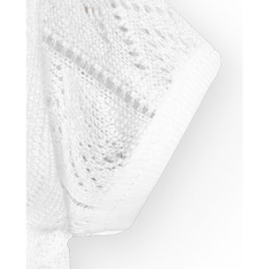 Body cruzado bebé manga corta perlé