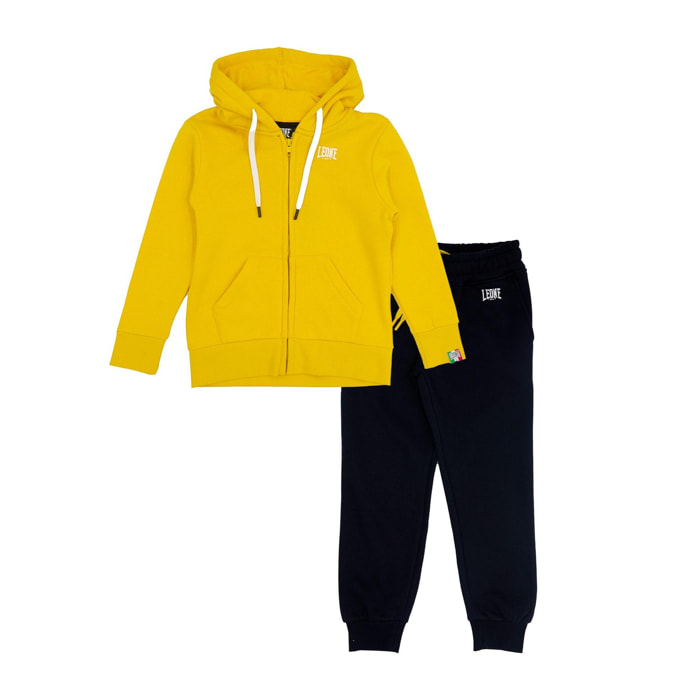Tuta con cappuccio Leone bambino tuta con zip intera Grey Boy
