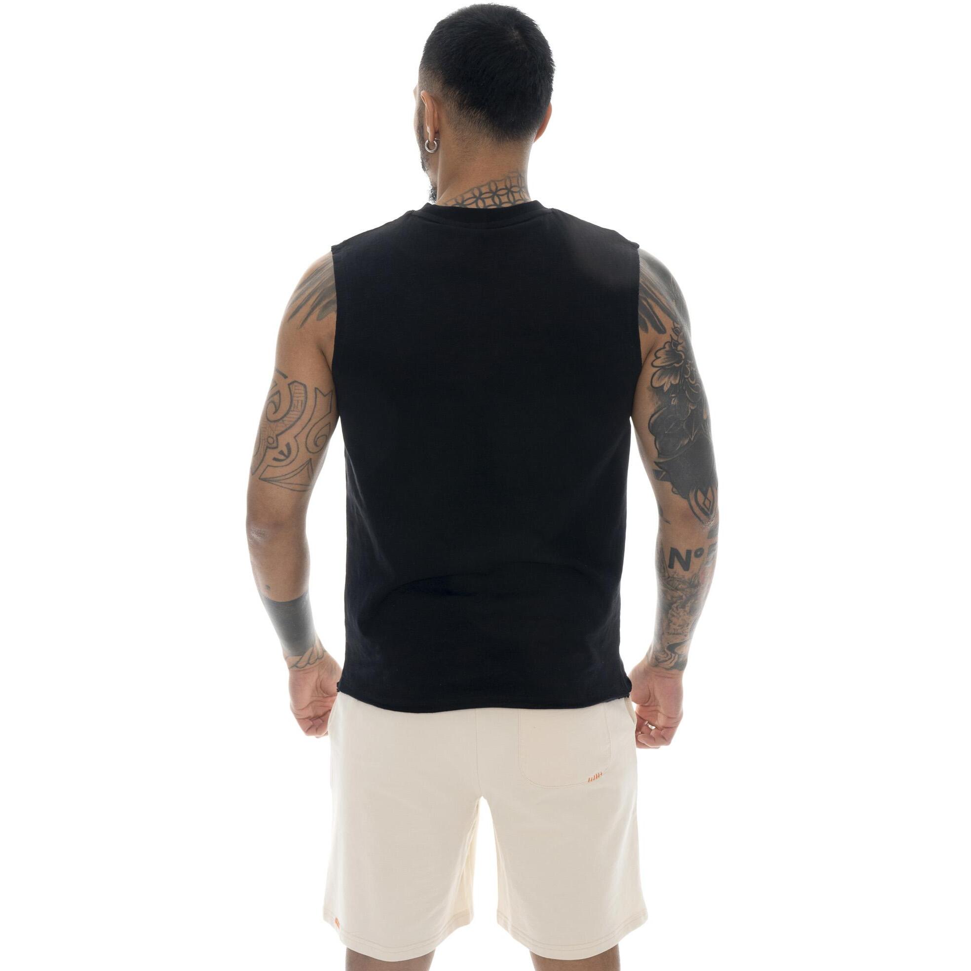 Camiseta de algodón sin mangas para hombre Leone Military 1947