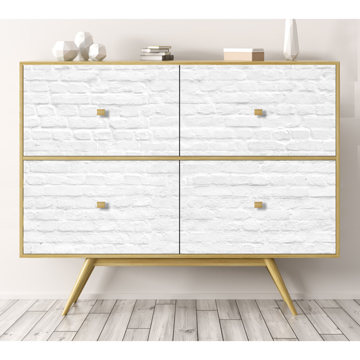 Stickers adhesivos de CERAMIKO - Ladrillo blanco 65x100