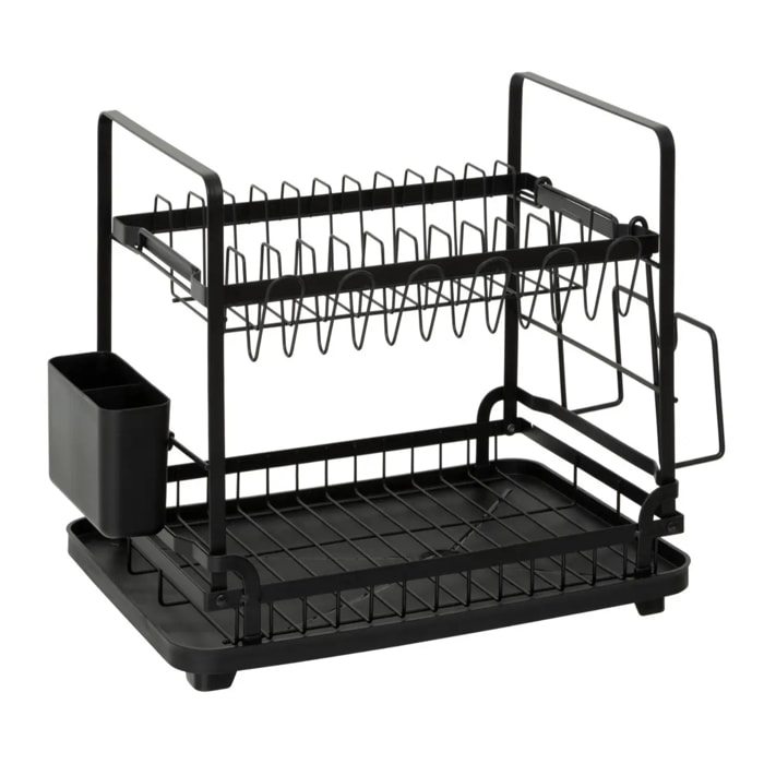 Egouttoir Black edition noir 2 niveaux