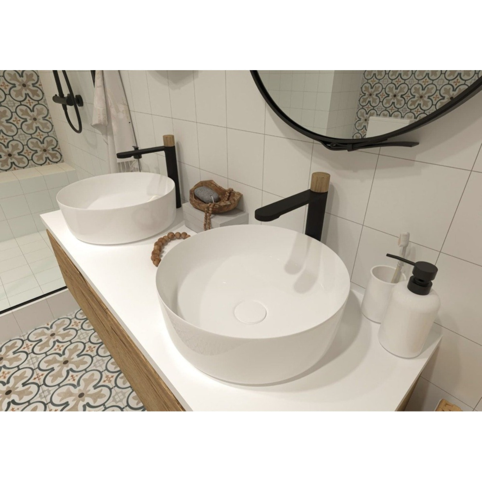 Lavabo pour plan de travail Swiss Aqua Technologies Project 36x36 cm sans trou de robinetterie (SATUMPRO3636)