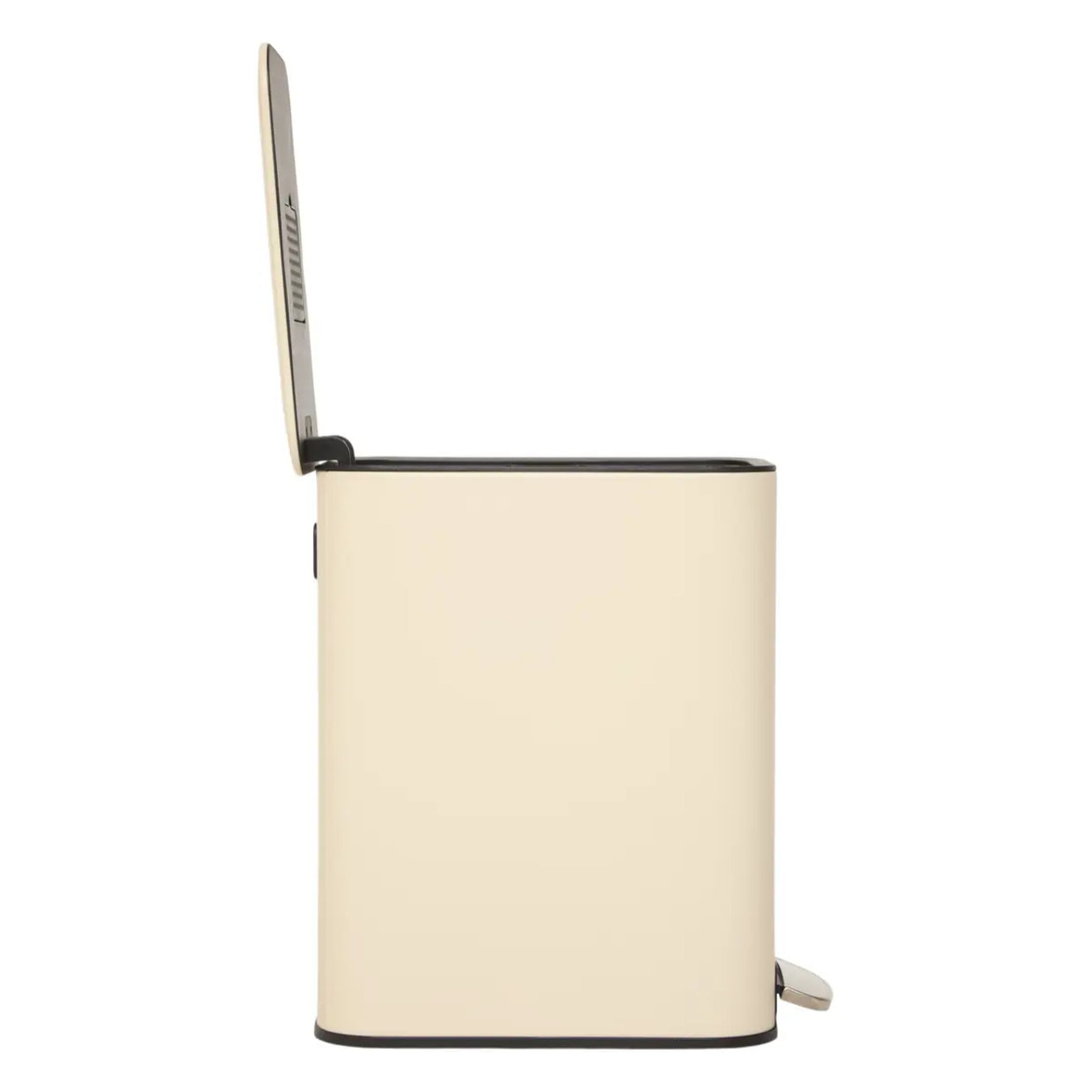 Poubelle slim rectangulaire à pédale Delta 20L argile