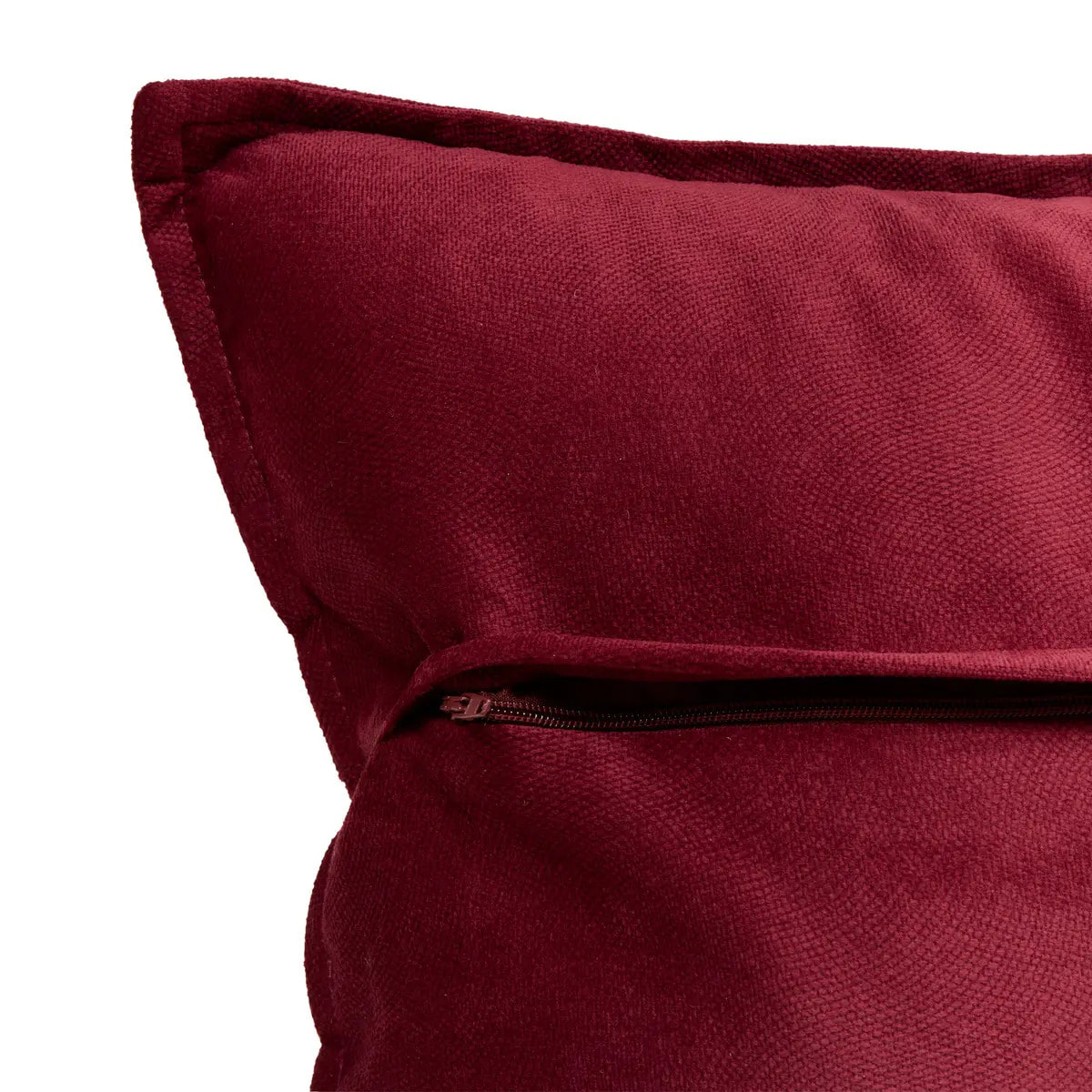 Coussin Lilou rouge grenat 45x45cm