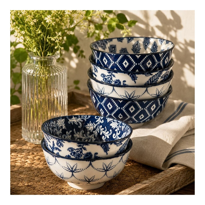 Lot de 6 bols médiums, MAJORELLE
