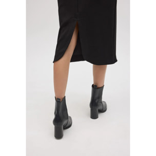 Gonna midi nera fluida