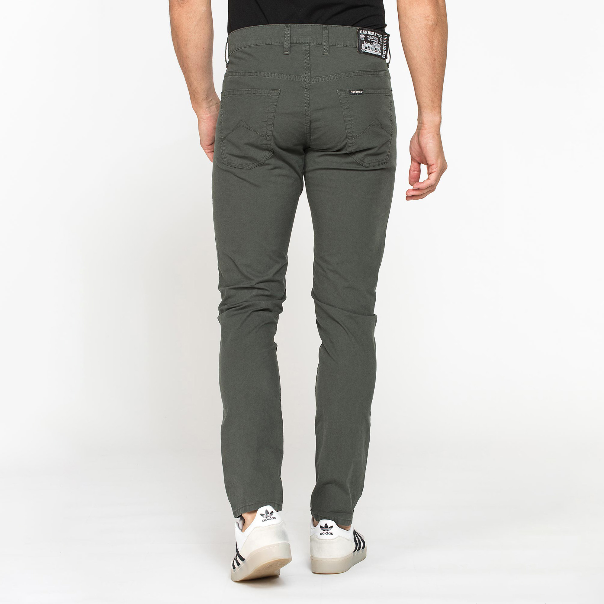 PANTALONE COLORATO DA UOMO IN COTONE STRETCH