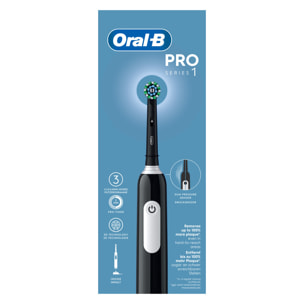 Oral-B Pro Series 1 - Noire - Brosse À Dents Électrique + 3 brossettes cross action