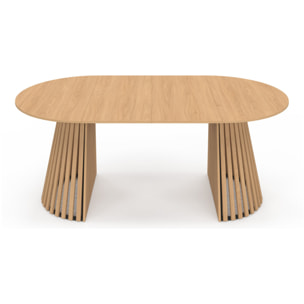 Table à manger ronde extensible Camélia Ø110-200cm