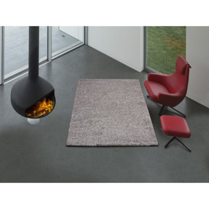 Alfombra lisa de pelo alto Catay gris, varias medidas disponibles
