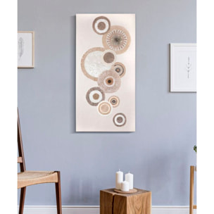 DIPINTO SU TELA CIRCLY C/INSERTI -A- CM 50X3,2X100