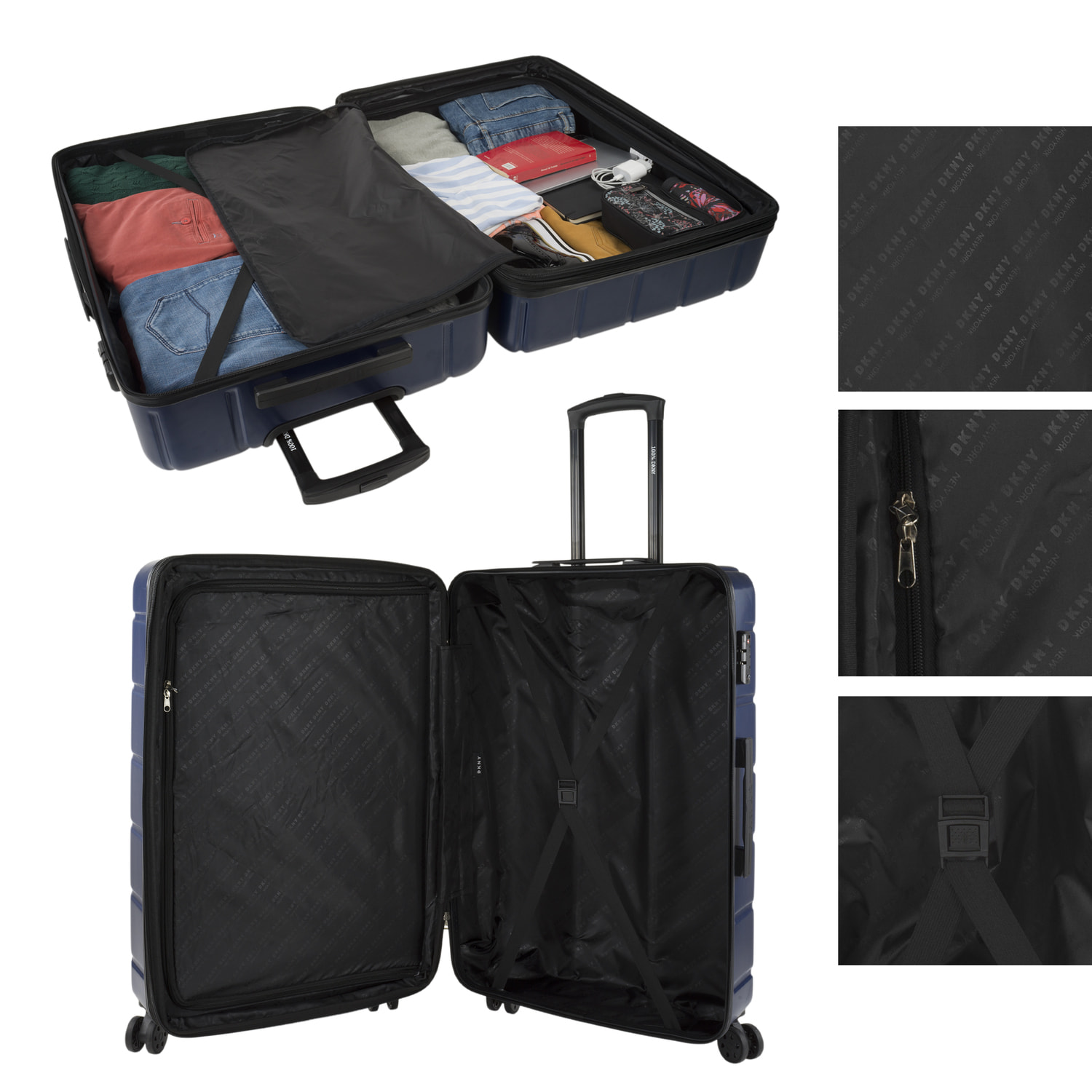 Maleta Abs Grande Dkny Dkny-911 Side Tracked Marino