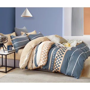 Parure housse de couette 100% percale de coton - Rayvan