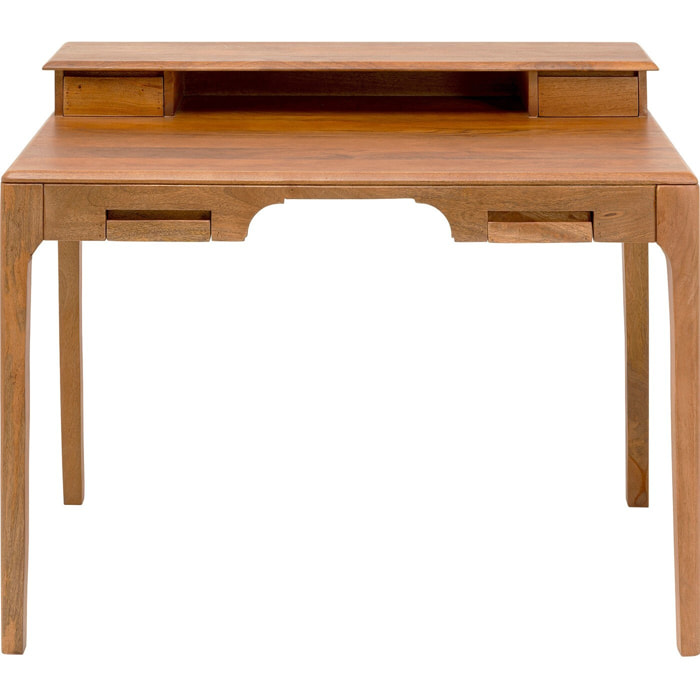 Bureau en bois Brooklyn nature 4 tiroirs 110x70cm Kare Design