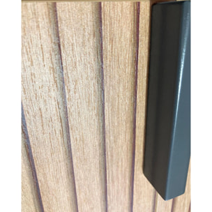 Zapatero Gotemburgo melamina grafito puertas impresión vallado 88x100x37 cm