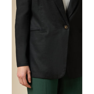 Oltre - Blazer misto lino - Nero