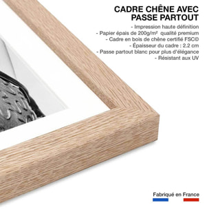 Affiche célébrité Marilyn Monroe, 1953 Affiche + cadre en bois - Chêne