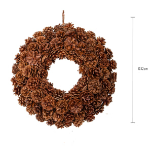 Corona natalizia - Pezzi 1 - 32xH32x11cm - Bianchi Dino SpA