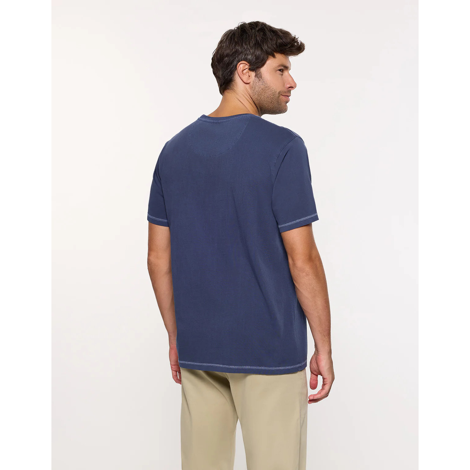 Camiseta Manga Corta Azul Marino - Gstin2