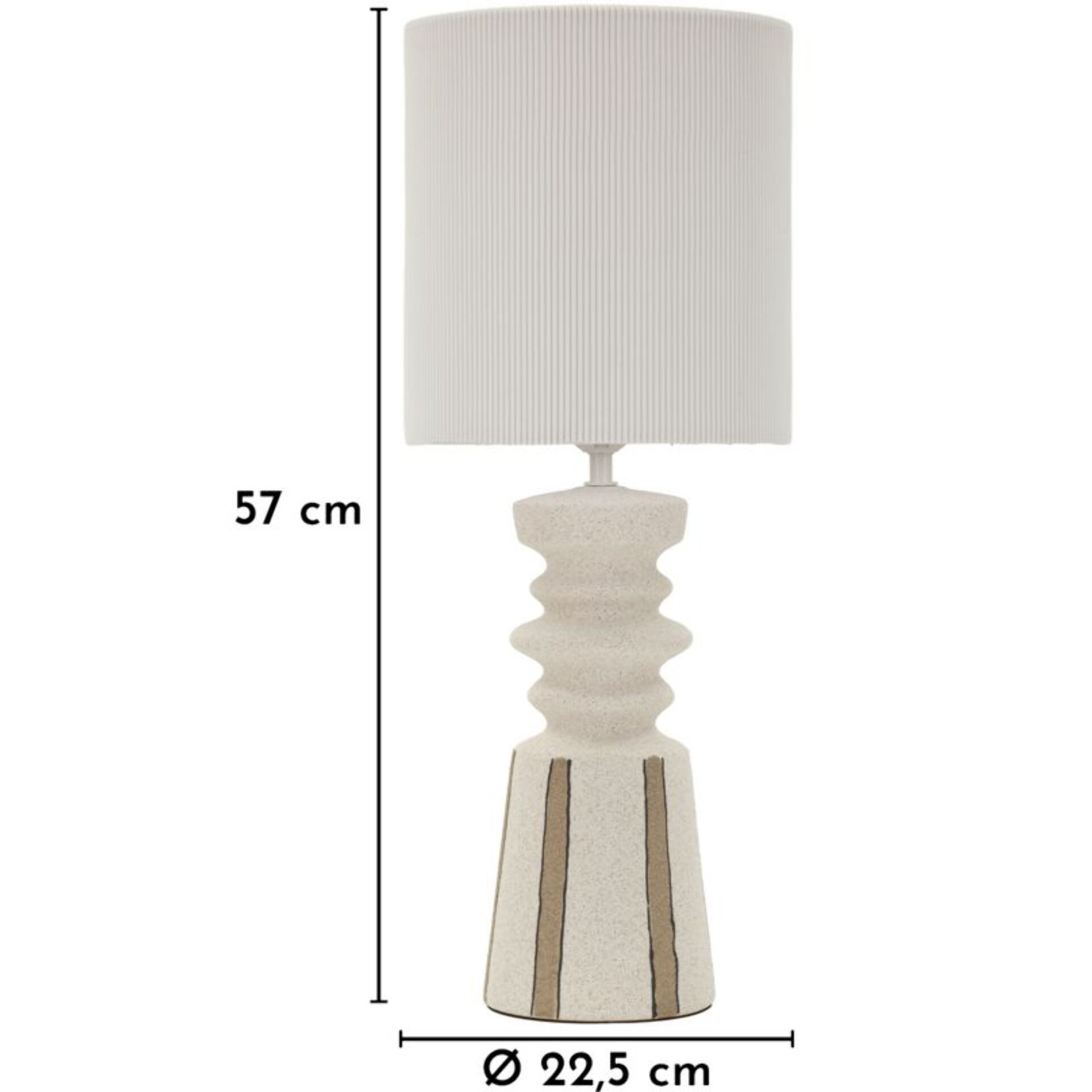 LAMPADA DA TAVOLO TRIBAL CM Ø 22,5X57
