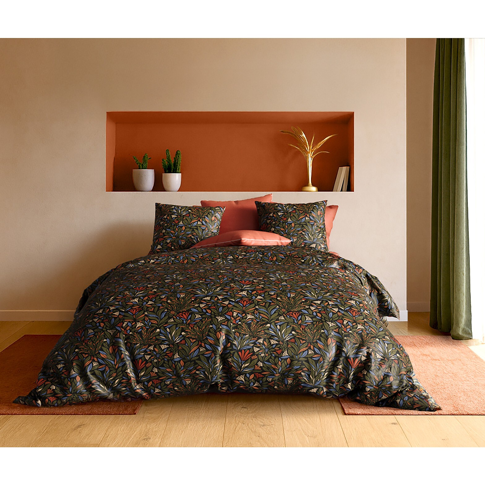 Parure Housse De Couette + 1 taie 100% coton 71fils Bogota