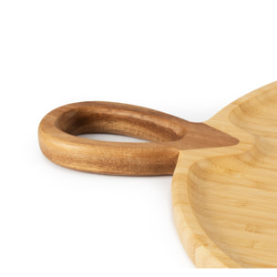 Planche Ronde Excelsa – Eco Living, Bambou et Acacia Beige