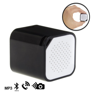 Mini altavoz bluetooth cúbico con manos libres