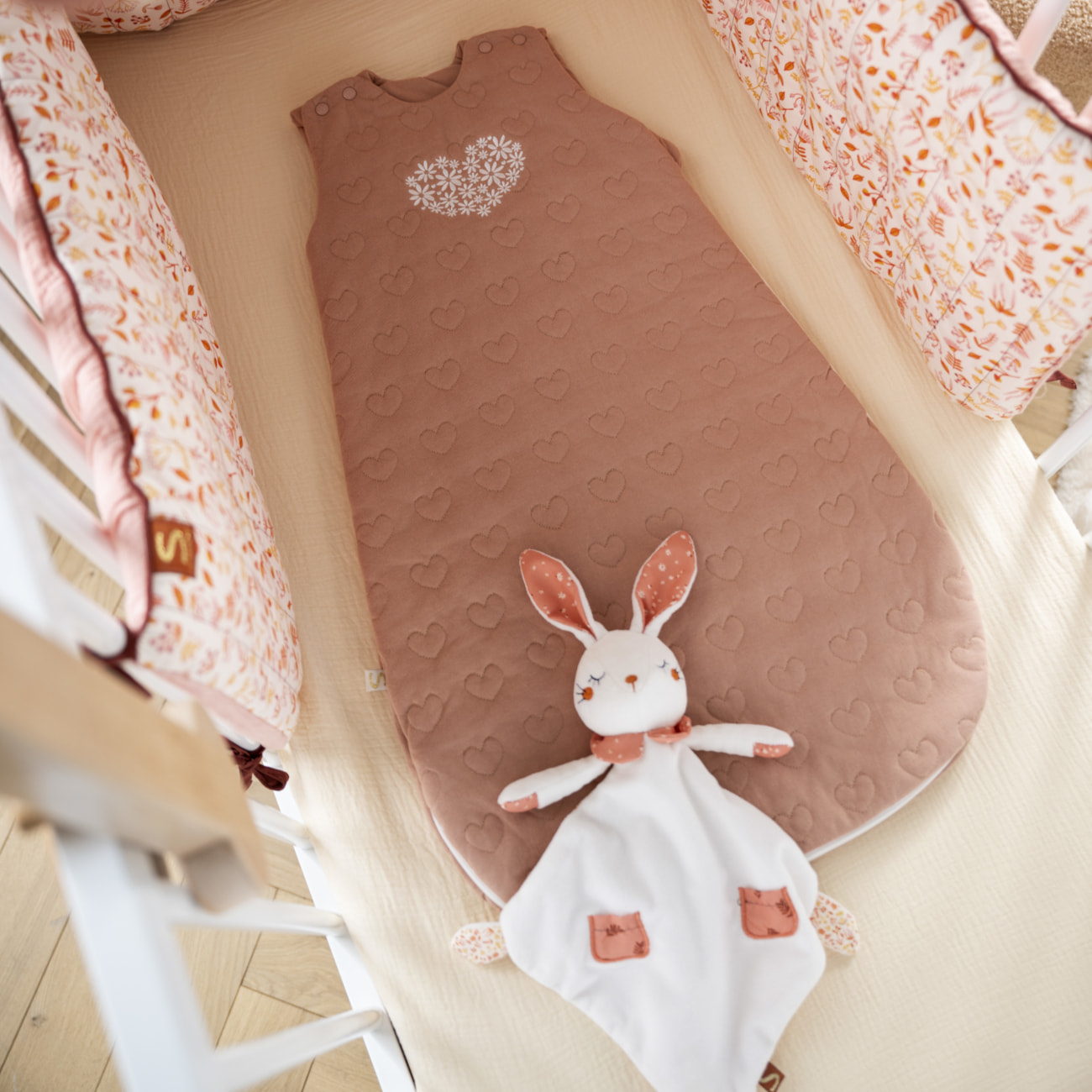 Gigoteuse douillette bébé en coton matelassé