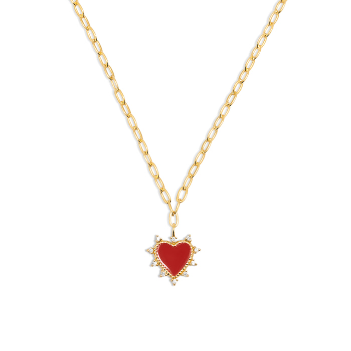 Collar Amour Baño Oro