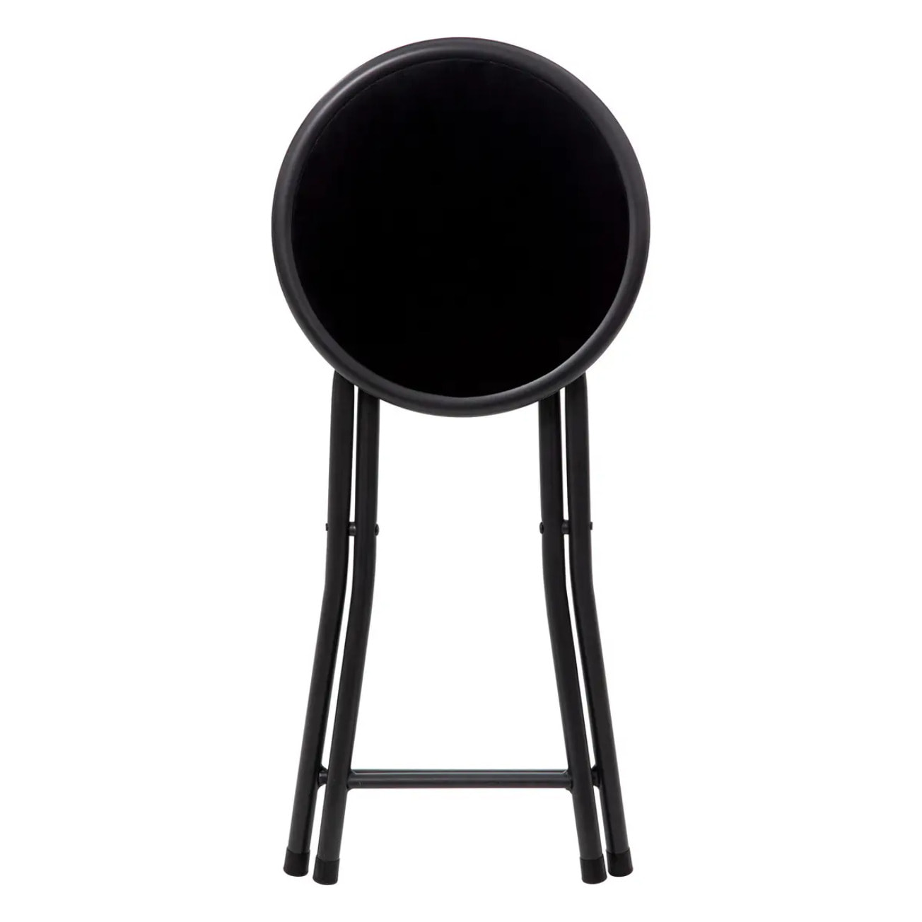 Tabouret pliant Velours Noir