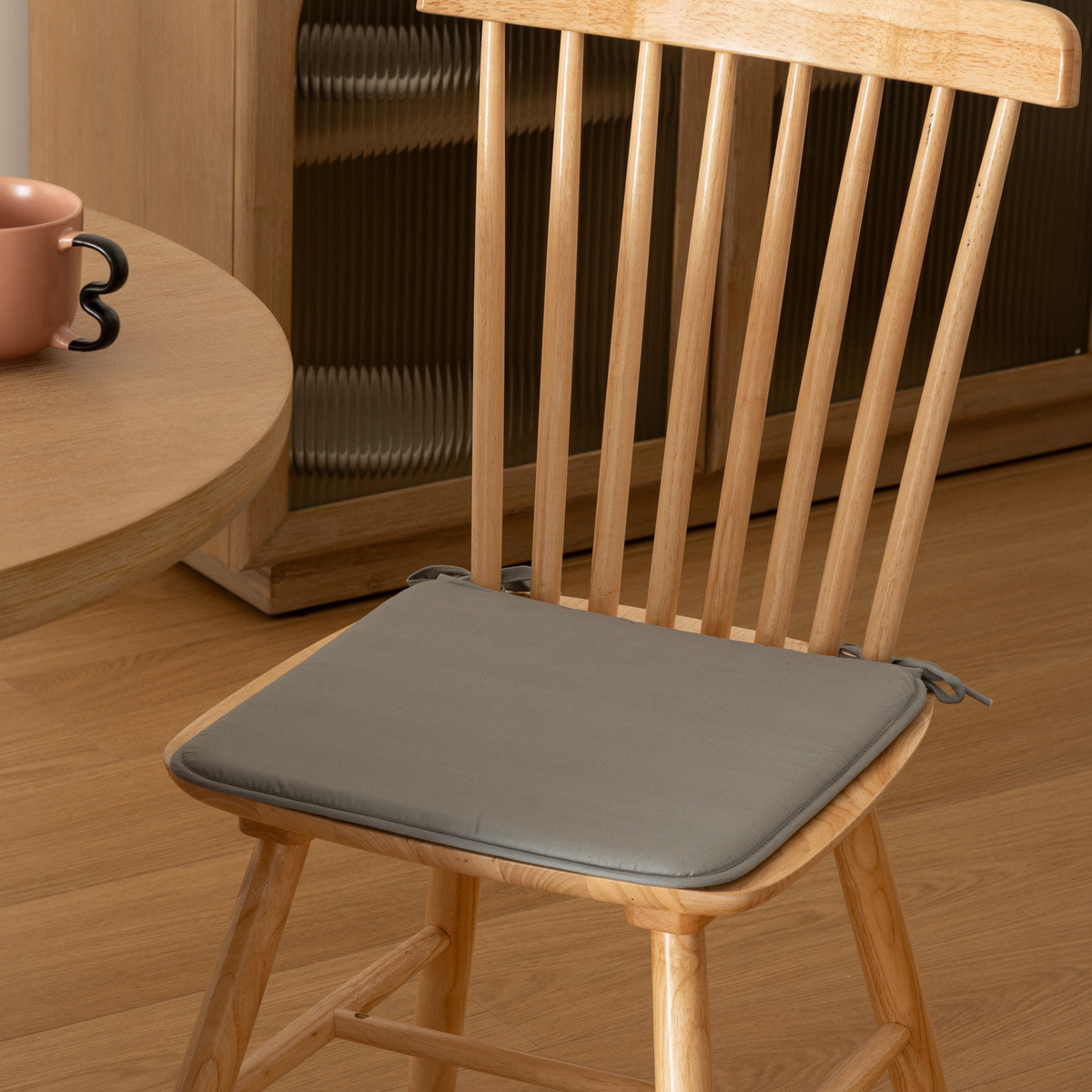 Galette de chaise Micro vert céladon 39x39cm