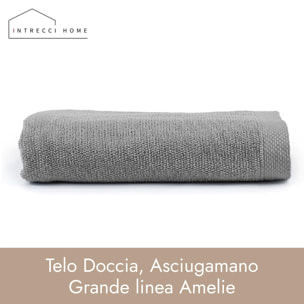INTRECCI HOME Telo Doccia, Asciugamano Grande in Puro Cotone 500 g, , Morbidezza Extra, Assorbenza Superiore, Elegante e Durevole,